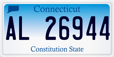 CT license plate AL26944