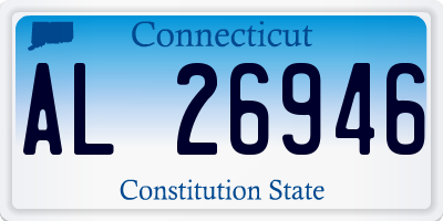 CT license plate AL26946