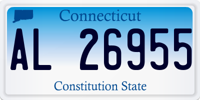 CT license plate AL26955