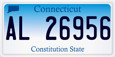 CT license plate AL26956