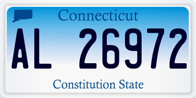 CT license plate AL26972