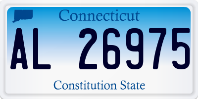 CT license plate AL26975