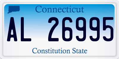 CT license plate AL26995
