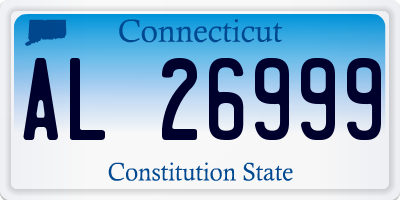 CT license plate AL26999