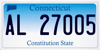 CT license plate AL27005