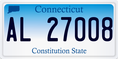 CT license plate AL27008