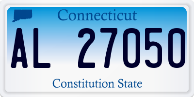 CT license plate AL27050