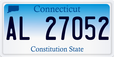 CT license plate AL27052