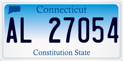 CT license plate AL27054