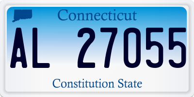 CT license plate AL27055