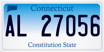 CT license plate AL27056