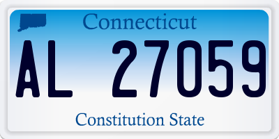 CT license plate AL27059
