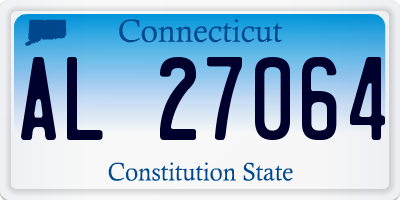 CT license plate AL27064