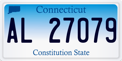 CT license plate AL27079