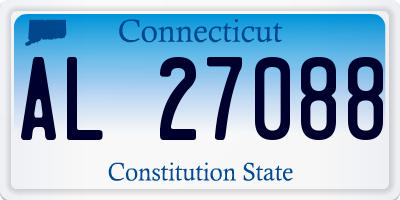 CT license plate AL27088
