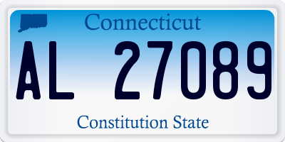 CT license plate AL27089