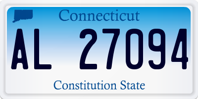 CT license plate AL27094