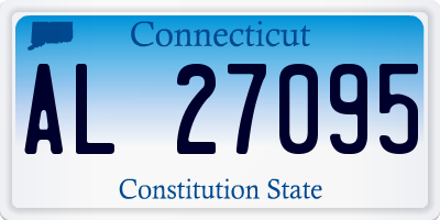 CT license plate AL27095