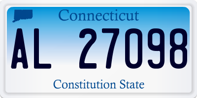 CT license plate AL27098