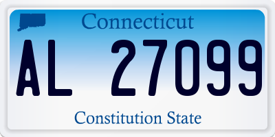 CT license plate AL27099