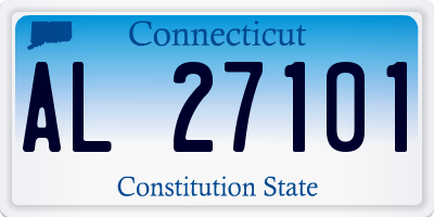 CT license plate AL27101