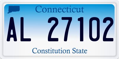CT license plate AL27102