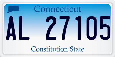 CT license plate AL27105