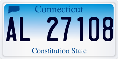 CT license plate AL27108