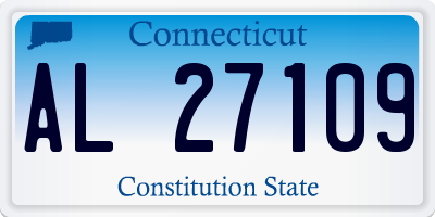 CT license plate AL27109
