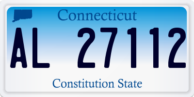 CT license plate AL27112
