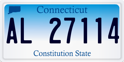 CT license plate AL27114