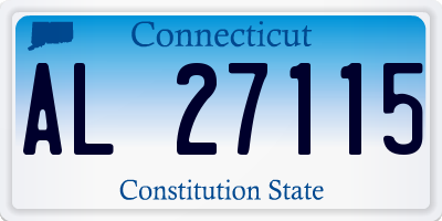 CT license plate AL27115