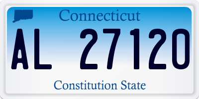 CT license plate AL27120