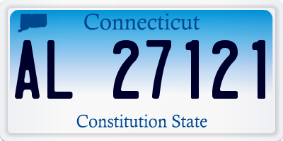 CT license plate AL27121