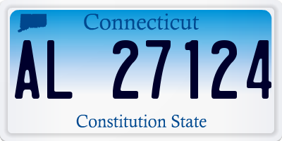CT license plate AL27124
