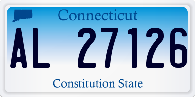 CT license plate AL27126
