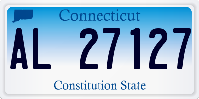 CT license plate AL27127