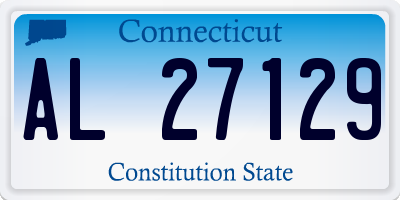 CT license plate AL27129