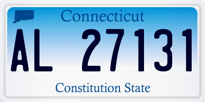 CT license plate AL27131