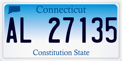 CT license plate AL27135