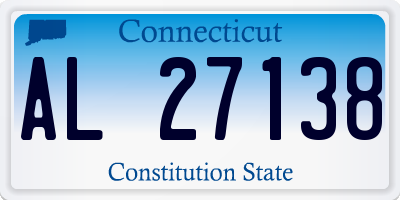 CT license plate AL27138