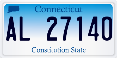 CT license plate AL27140