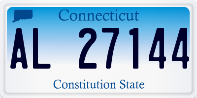 CT license plate AL27144