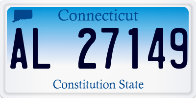 CT license plate AL27149