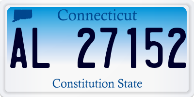CT license plate AL27152
