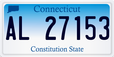 CT license plate AL27153