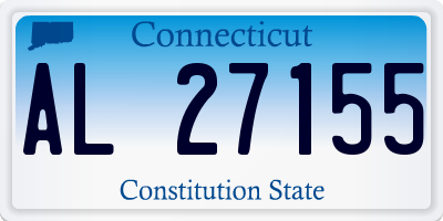CT license plate AL27155