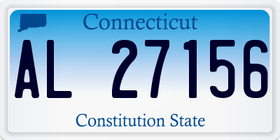CT license plate AL27156