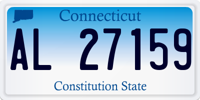 CT license plate AL27159