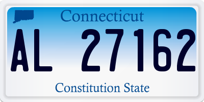 CT license plate AL27162